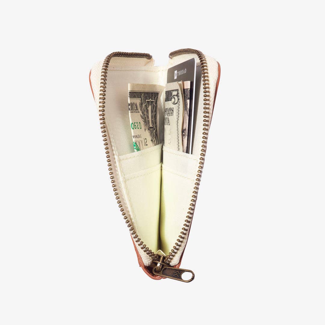 Sawyer Olive - Leather Zip Wallet