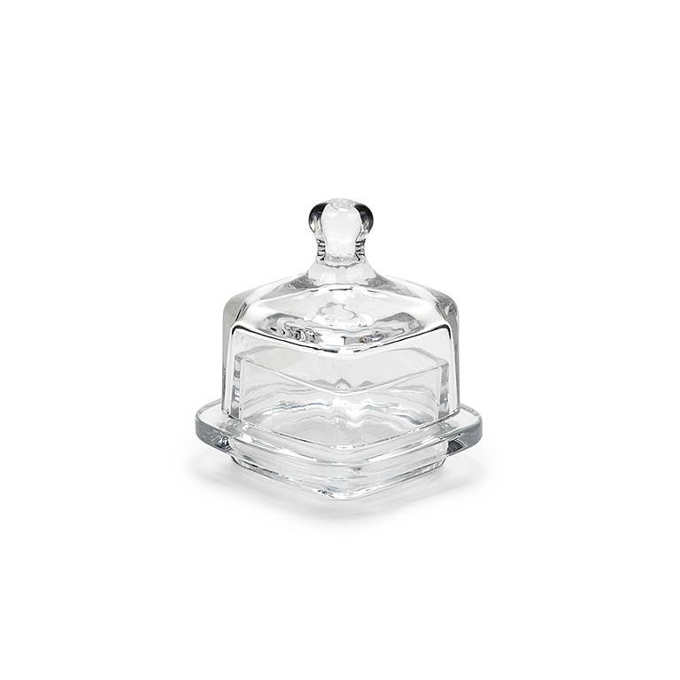 Square Butterdish with Dome