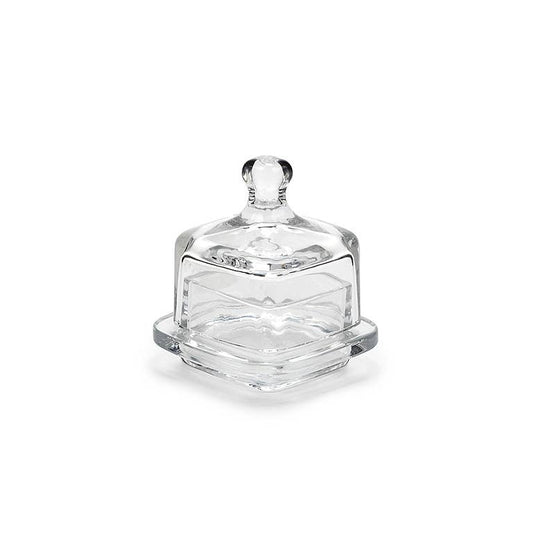 Square Butterdish with Dome
