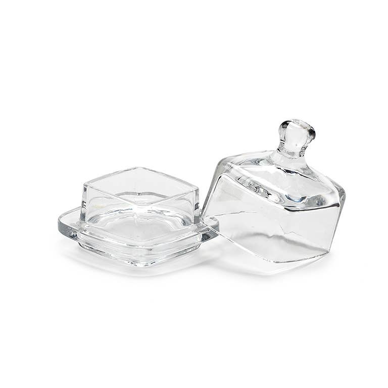 Square Butterdish with Dome