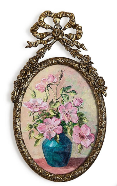 Heirloom Antique Bow and Flower Hanging Frames
