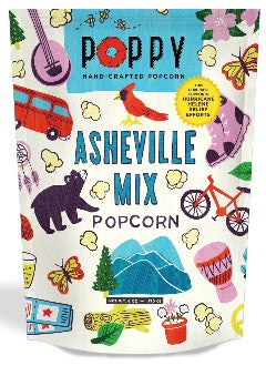 Poppy Popcorn - Asheville Artist Market Bag 6oz