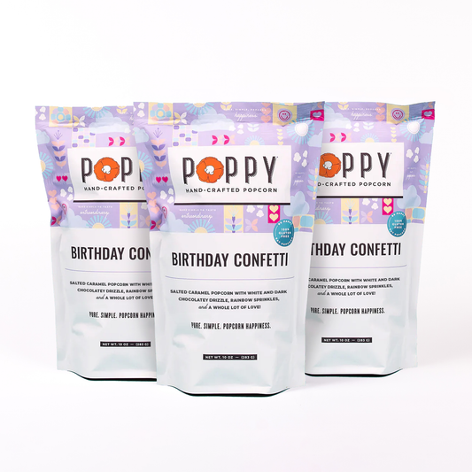 Poppy Popcorn - Birthday Confetti Market Bag 9oz