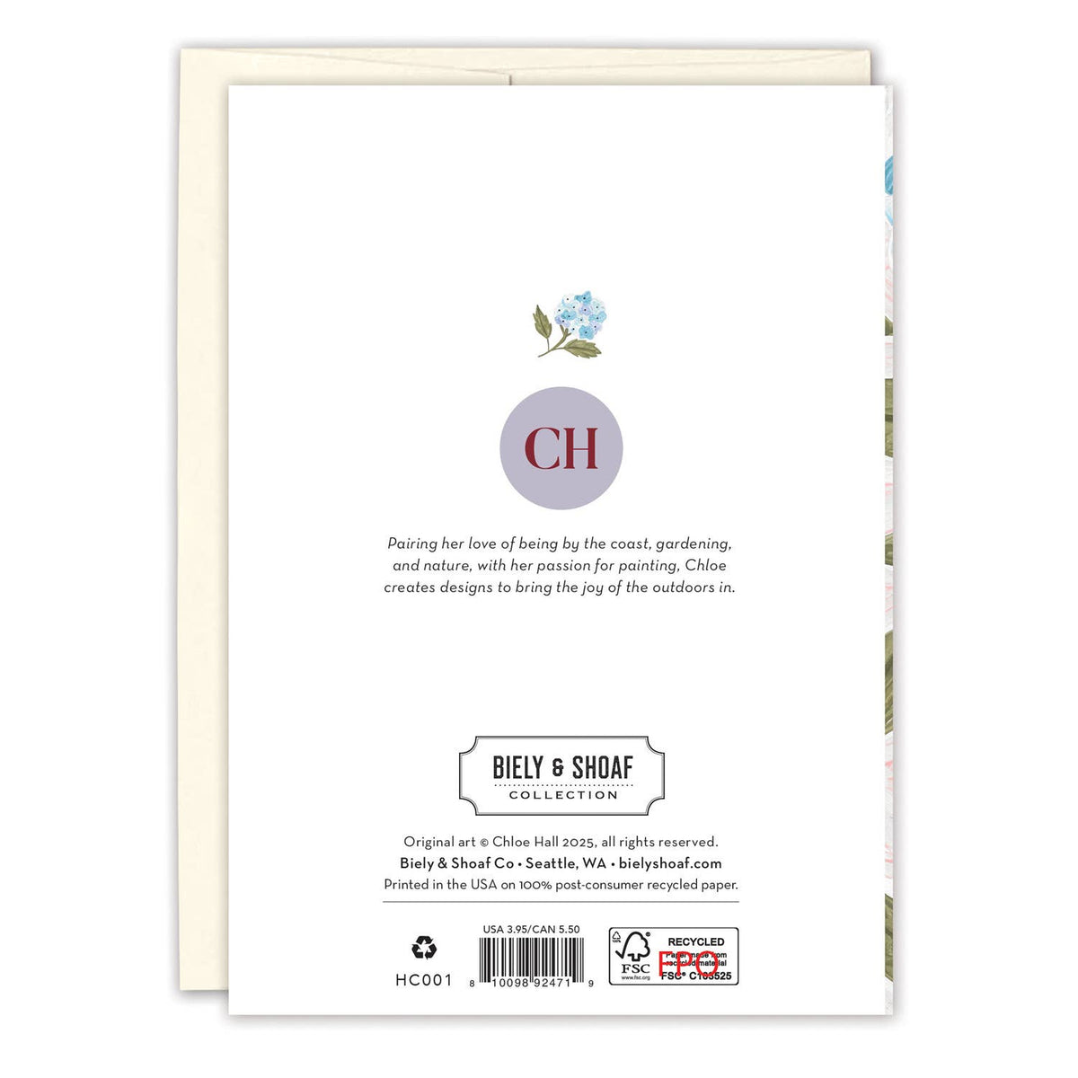 Back cover of a book or product with branding and text on a white background