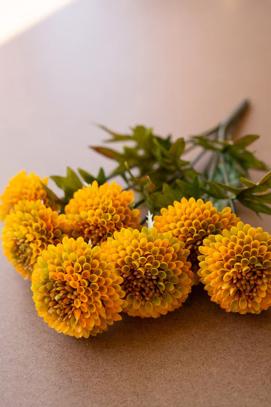 Artificial Dahlias Bundle - Mustard