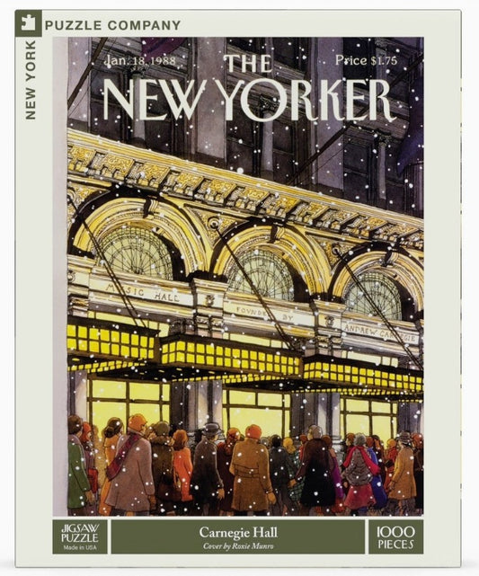 Carnegie Hall Holiday Puzzle by New York Puzzle Company, 1000 pieces, Christmas jigsaw