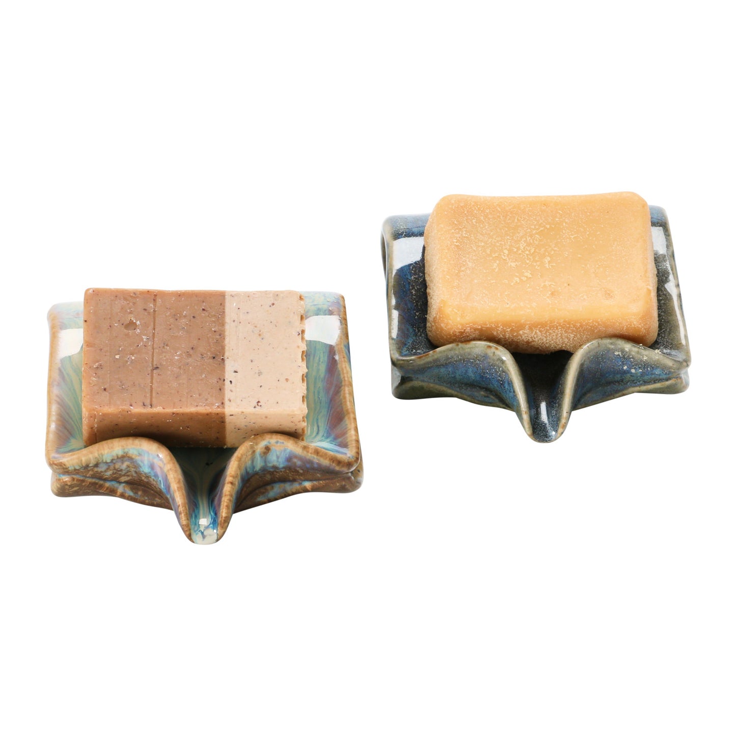 Stoneware Sponge Holder & Soap Dish