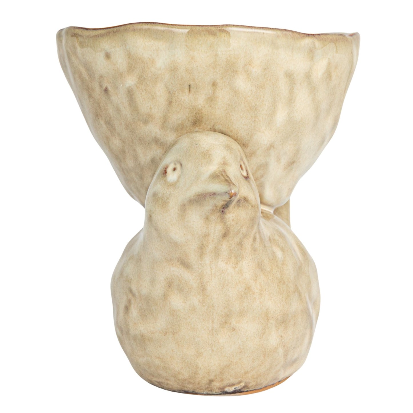 Stoneware Bird w/ Bowl