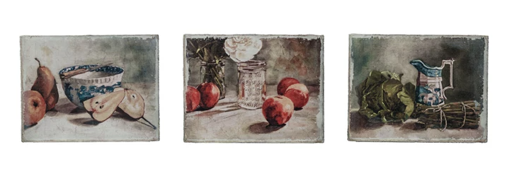 Canvas Wall Decor w/ Still Life