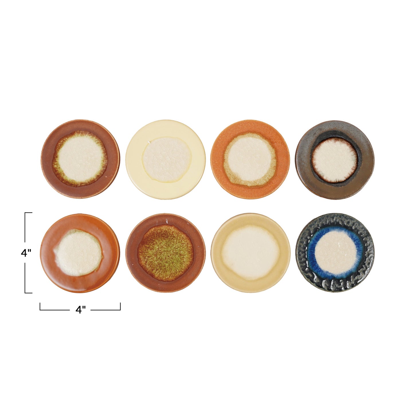 Stoneware Crackle Glaze Coaster