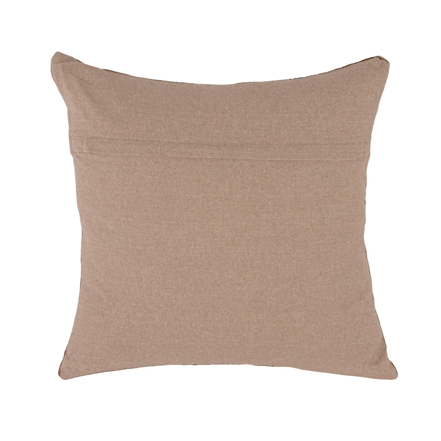 Velvet Chinoiserie Pillow with Chambray Back