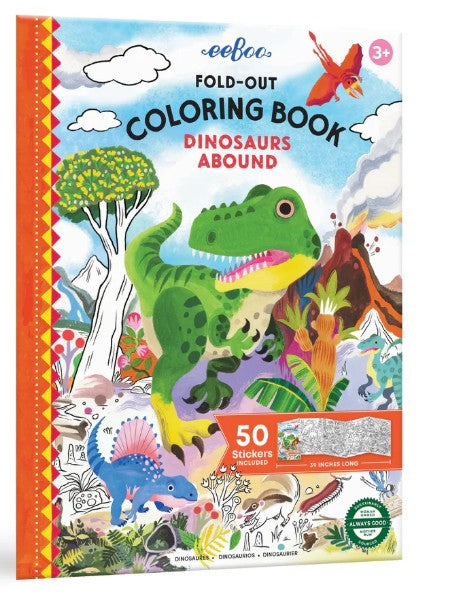 Eeboo Fold-Out Coloring Book