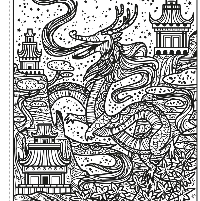 Dragons Magic Painting Book