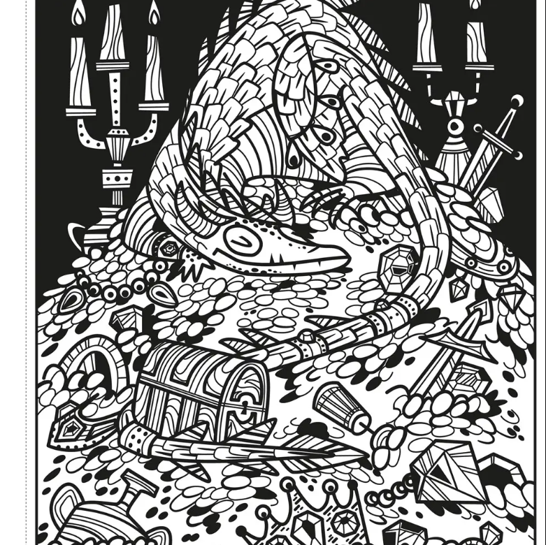 Dragons Magic Painting Book