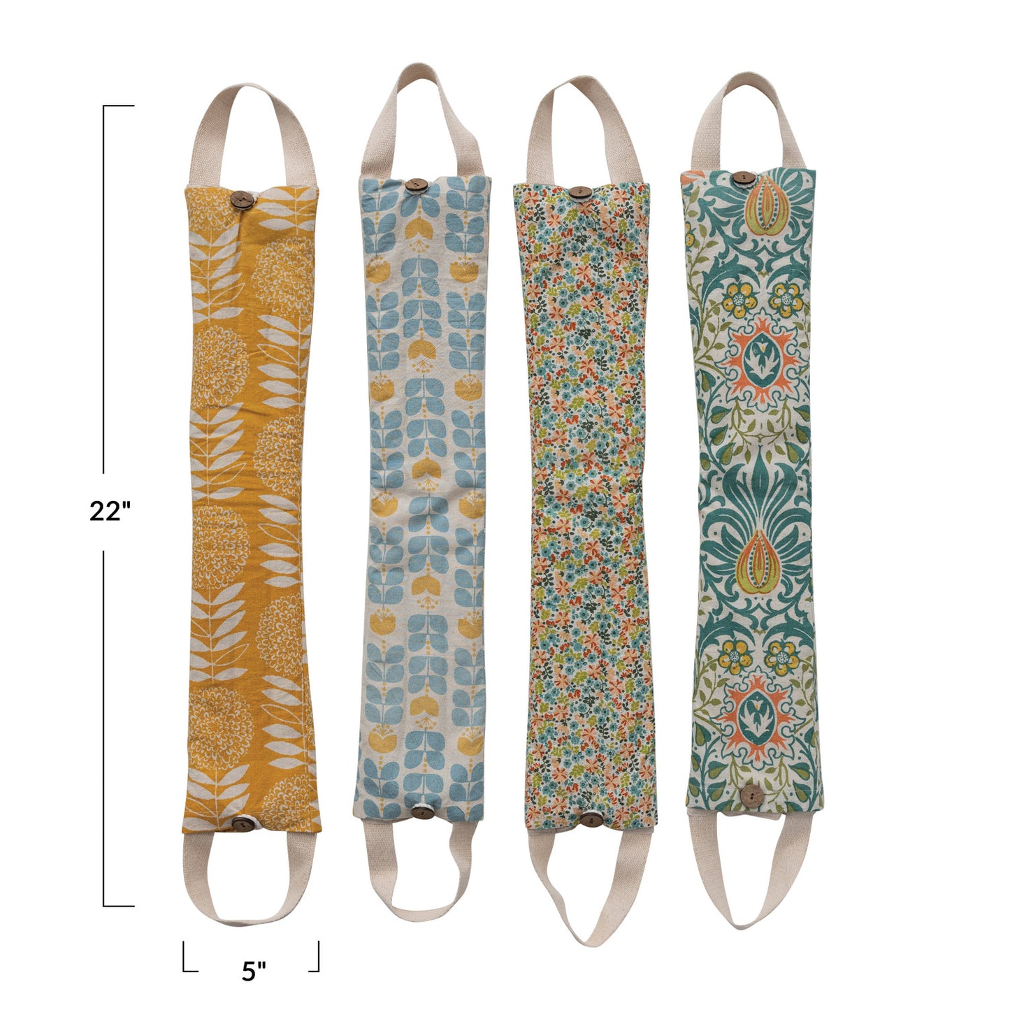 Microwaveable Floral Hot/Cold Neck Wrap Filled w/ Lentils & Lavender