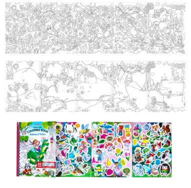Eeboo Fold-Out Coloring Book