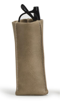 Faux Leather Standing Eyeglass Holder