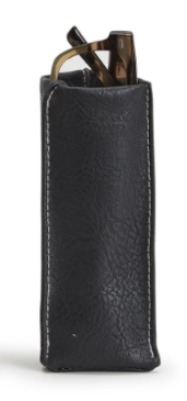 Faux Leather Standing Eyeglass Holder