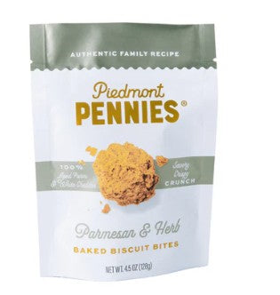 Piedmont Pennies Parmesan & Herb, Medium Bag 4.5oz