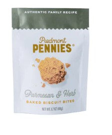 Piedmont Pennies Parmesan & Herb, Small Pouch, 1.7oz