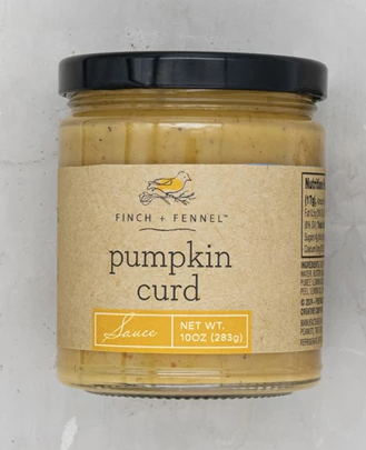 Pumpkin Curd with cinnamon, nutmeg, ginger, pumpkin, and hints of citrus. Perfect for fall breakfasts, seasonal desserts, and holiday treats.