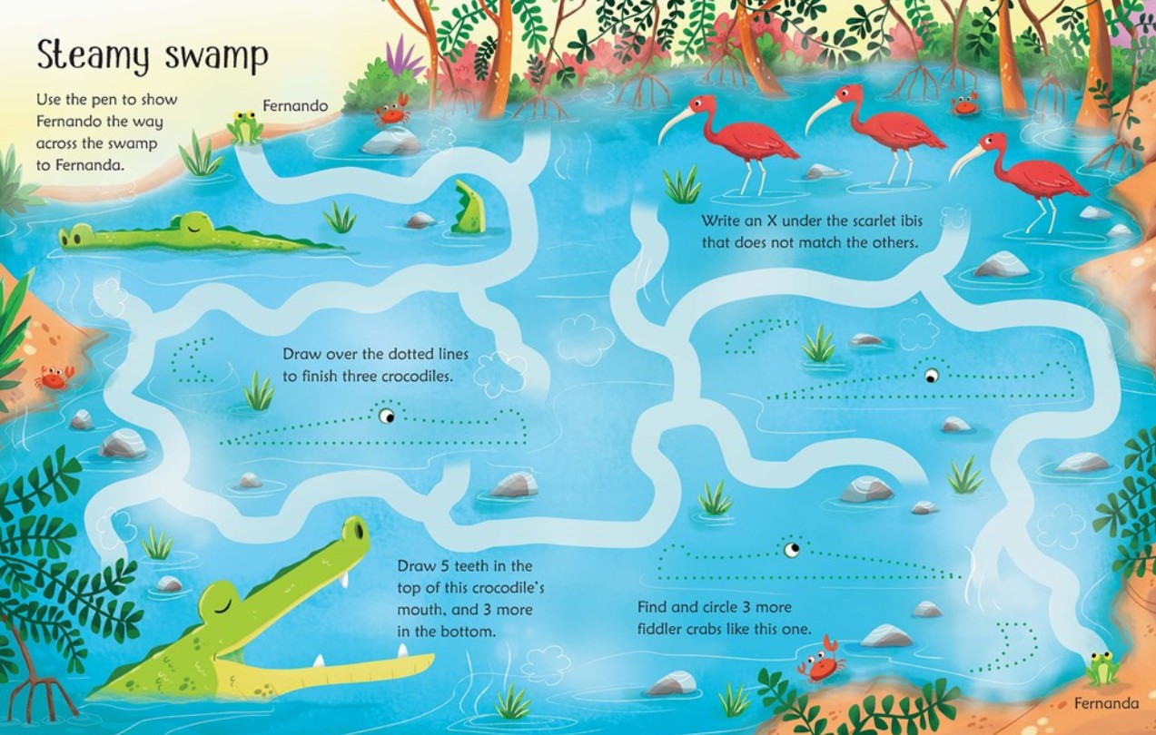 Wipe Clean Jungle Activities