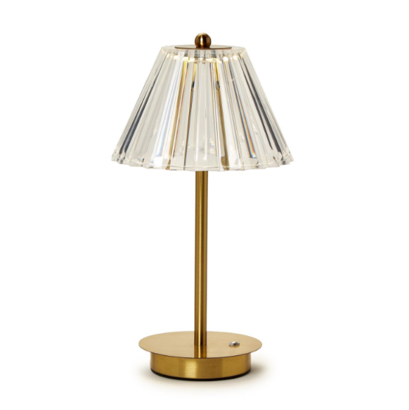 LED Portable Cordless Table Lamp with Acrylic Shade