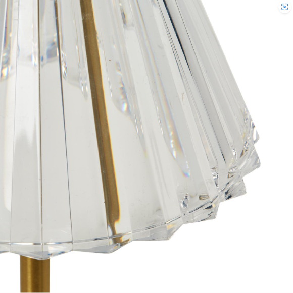 LED Portable Cordless Table Lamp with Acrylic Shade