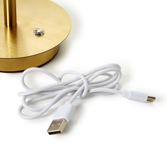 LED Portable Cordless Table Lamp with Acrylic Shade
