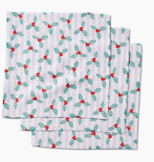 Geometry Dishcloths - Holiday - Set of 3