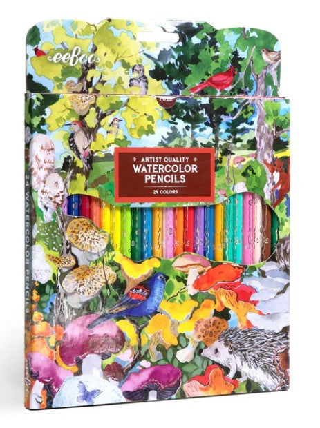 Mushroom, 24 Watercolor Pencils