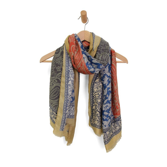JS Paisley Flowers Scarf