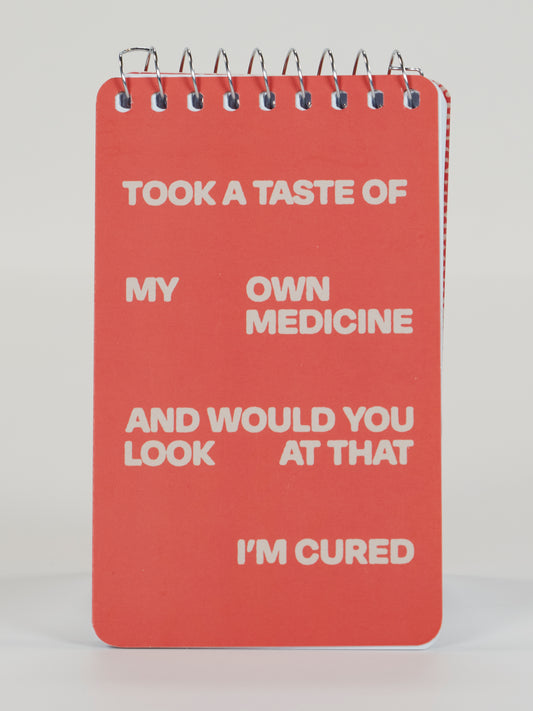 My Own Medicine 3"x5" Spiral Notebook