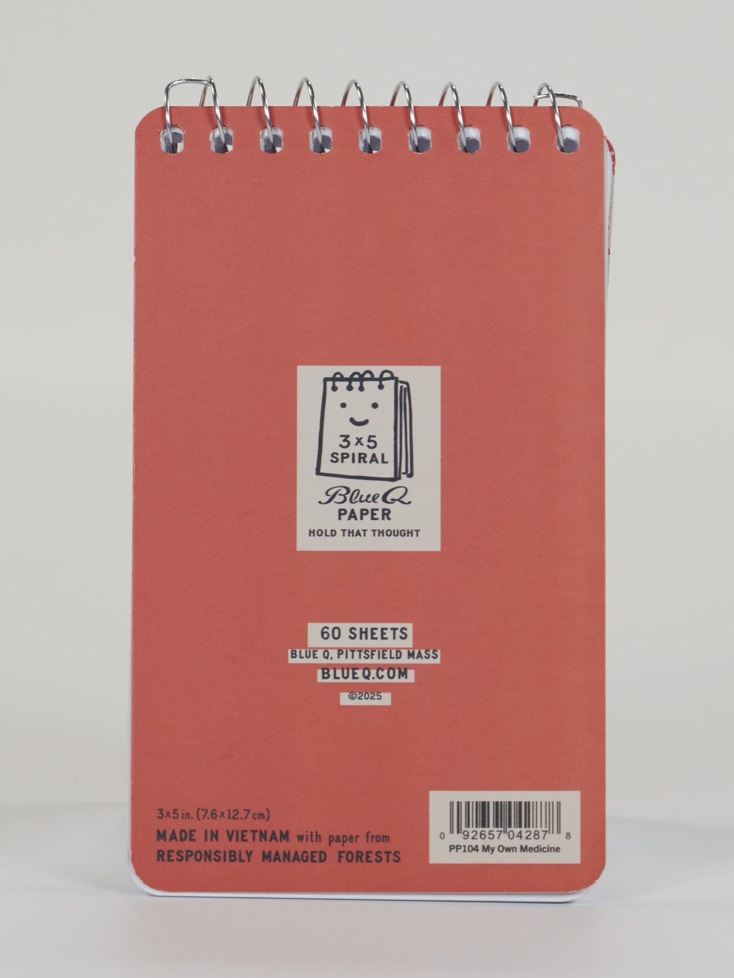 My Own Medicine 3"x5" Spiral Notebook