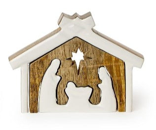 Hand-Crafted Wooden Nativity