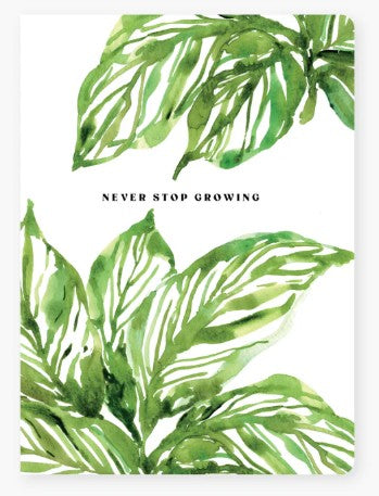 Never Stop Growing Pocket Journal