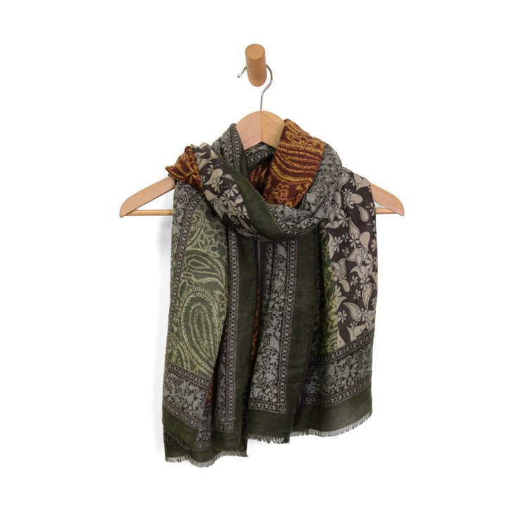 JS Paisley Flowers Scarf