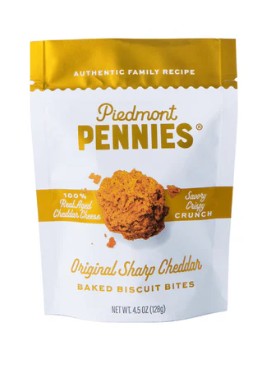 Piedmont Pennies Original Sharp Cheddar, Medium Bag 4.5oz