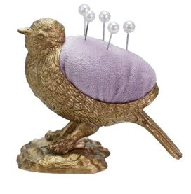 Velvet Pin Cushion with 5 Pearl Head Pins,  3 Styles