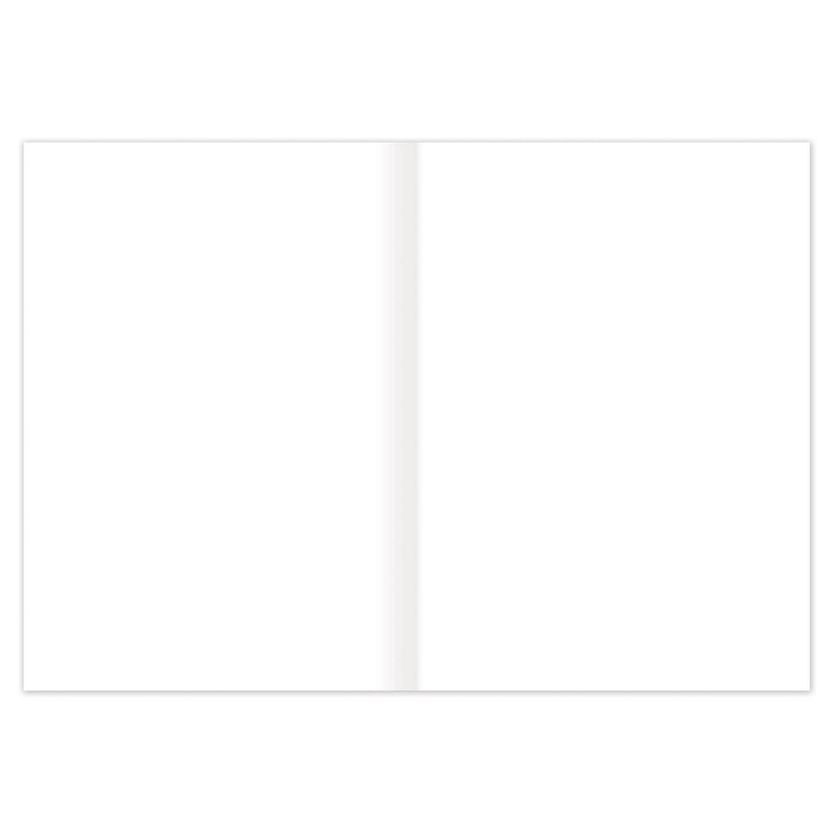 blank white inside of a greeting card 