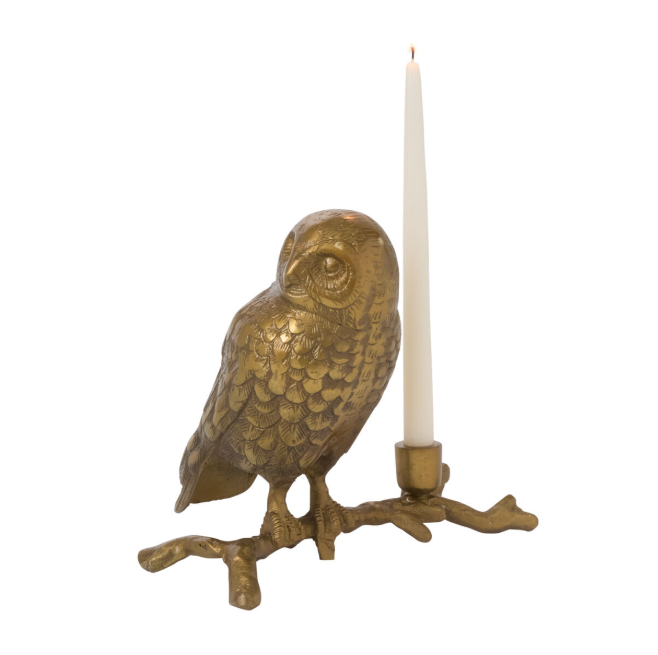 Owl's Watch Candleholder