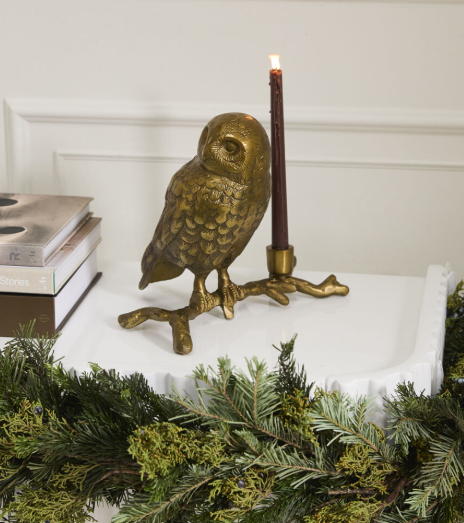 Owl's Watch Candleholder
