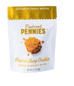 Piedmont Pennies Original Sharp Cheddar, Small Pouch, 1.7oz