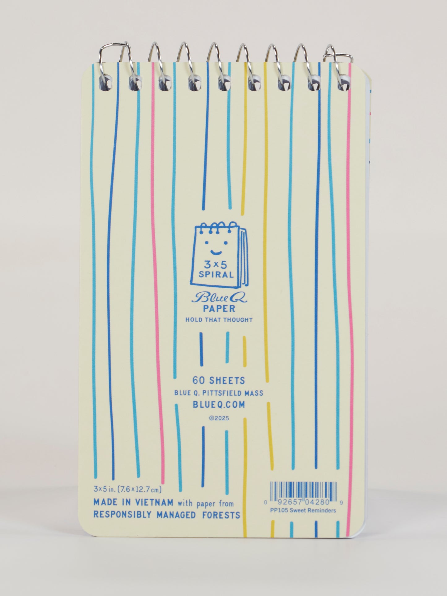 Sweet Reminders 3"x5" Spiral Notebook