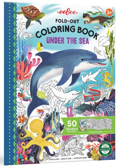 Eeboo Fold-Out Coloring Book