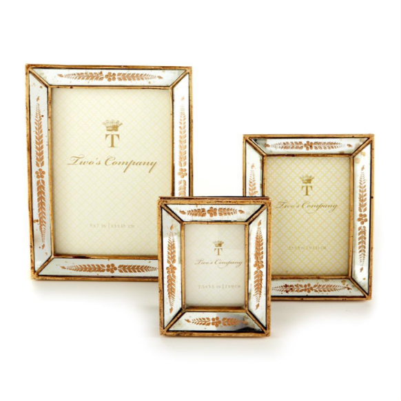 Verona Gold Leaf Mirror Photo Frames