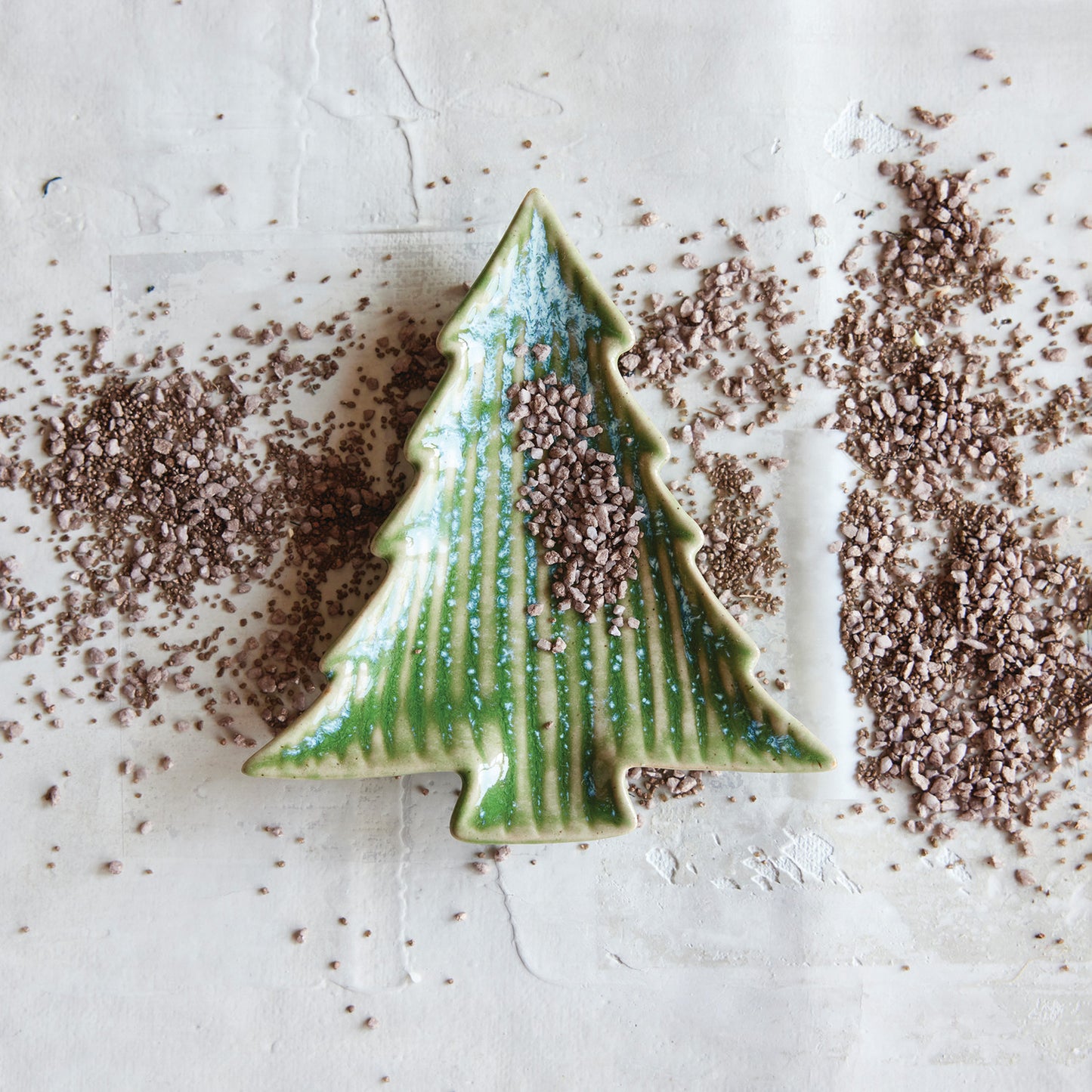Stoneware Tree Shaped Plate
