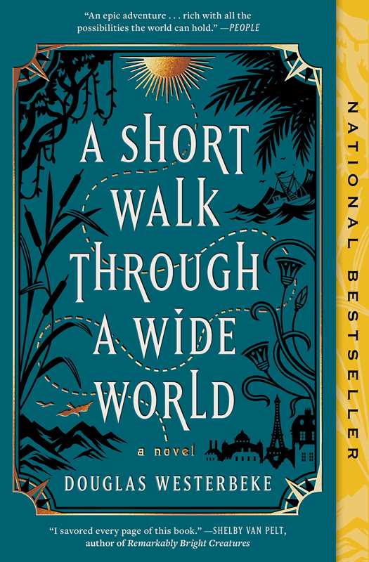 Book cover of 'A Short Walk Through a Wide World' by Douglas Westerbeke with decorative elements and text.