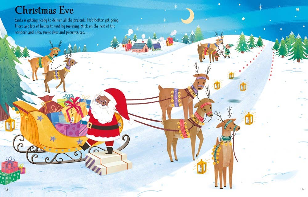 First Sticker Book Christmas : Usborne