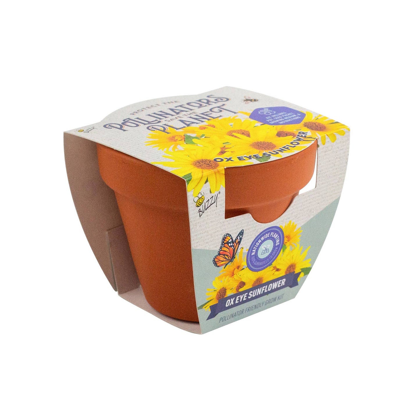 Ox Eye Sunflower Protect the Pollinators Growing Kit